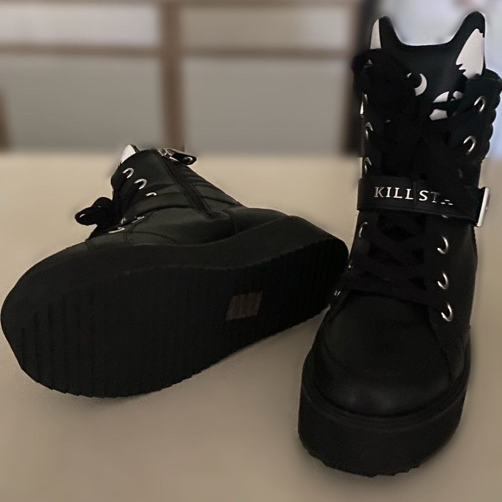 Platform Boots, KEIKO KITTY HIGH TOPS, Size 7 (US)